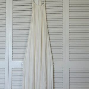 RACHEL PALLEY FULL LENGTH WHITE DRESS WITH LOW BACK